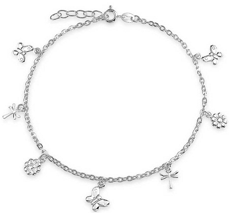 Mousserende Sølv Anklet