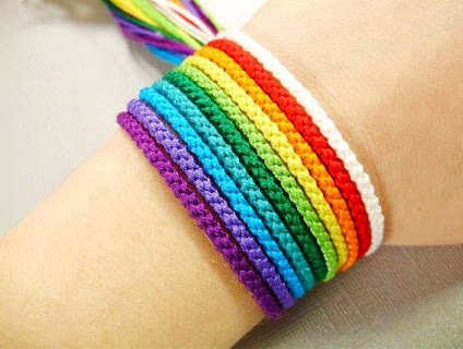 Rainbow Friendship armbånd