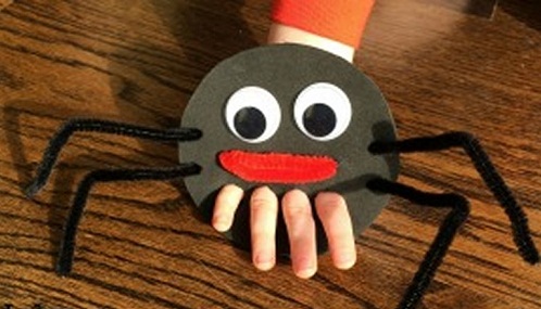 Spider Finger Puppet Craft