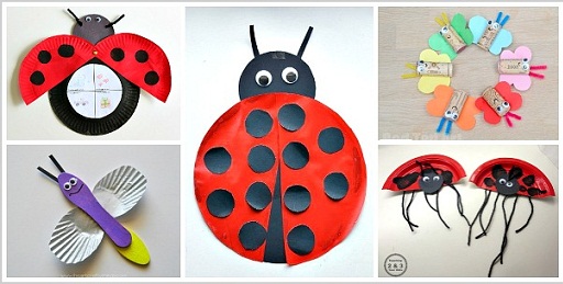 Lady Bug Paper Plate Craft