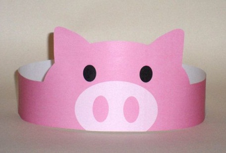 Paper Crown Pigs Crafts
