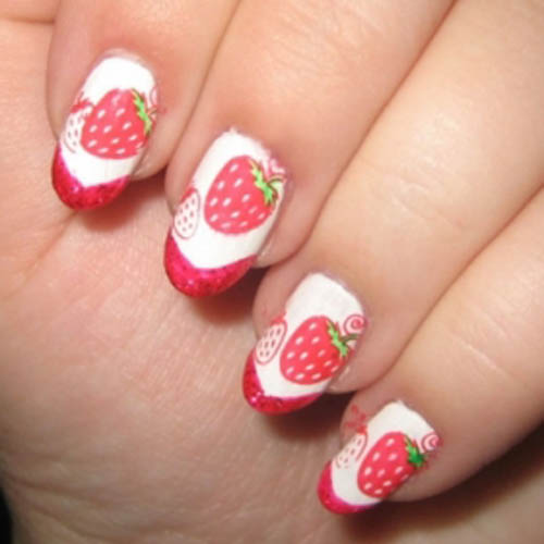 Sødt jordbærdesign