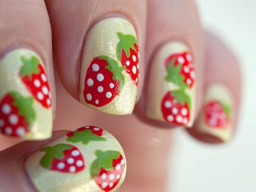 En anden Strawberry Nail Art