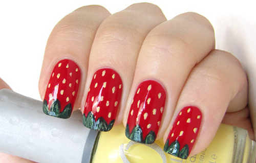 Strawberry Nail Design