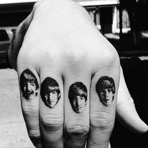 Egyedi Beatles Tattoo Design