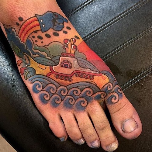 Sweet Beatles Tattoo Design