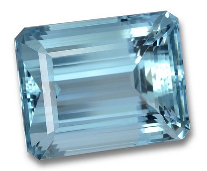 Lyseblå farve Aquamarine Stone