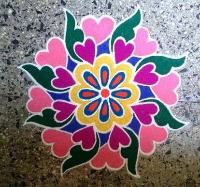 Muggulu Rangoli Design