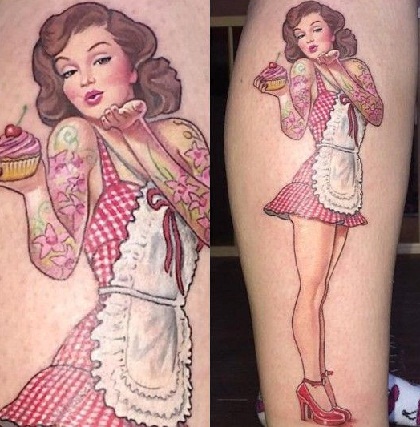 Sütemény készítő Look Pin Up Tattoo