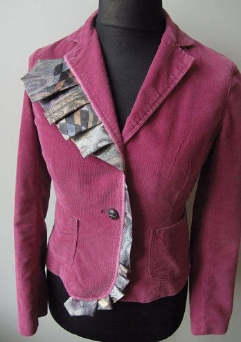 Trendy mænds corduroy blazer