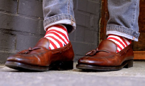 Loafer típusú zokni férfiaknak