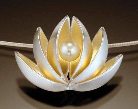 Lotus perle vedhæng til kvinder