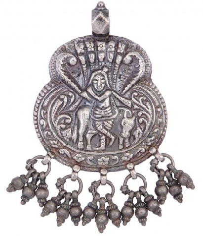 templom-ékszer-medálok-lord-krishna-medál-ezüst