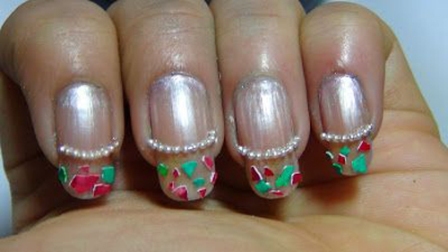 Ægskaller let French Tip Nail Art