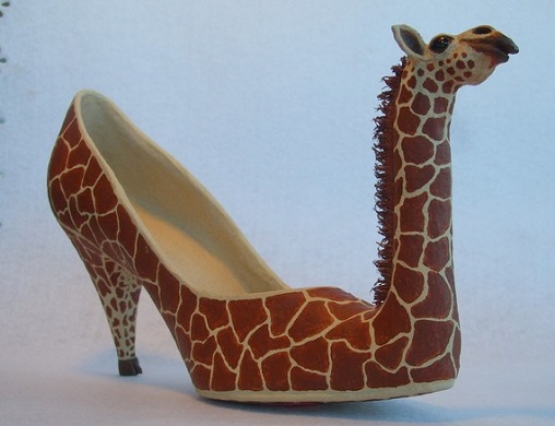 Cipős kézműves zsiráf