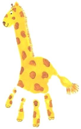 Håndstempel giraf