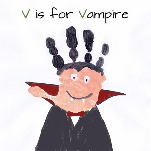 Håndtryk Halloween håndværk