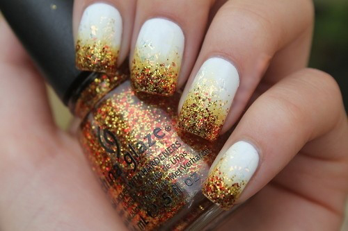 Falling Leaves Nail Art