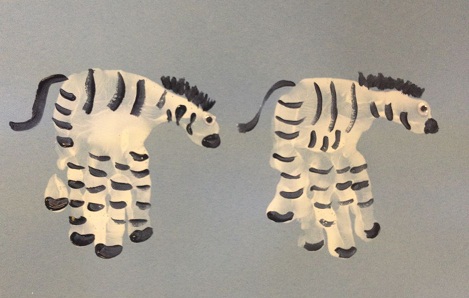 Kézi nyomat Zebra