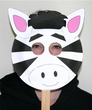 Zebra maszk