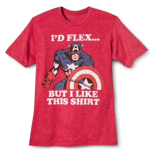 Slogan Captain America T-shirt