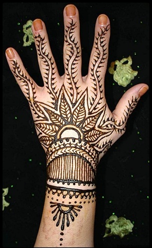 Traditionelle vinter Mehendi designs