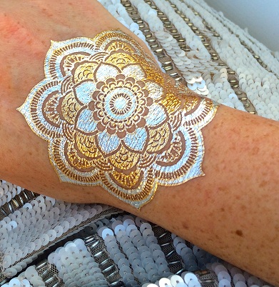 Style Mandala Metallic Tattoo