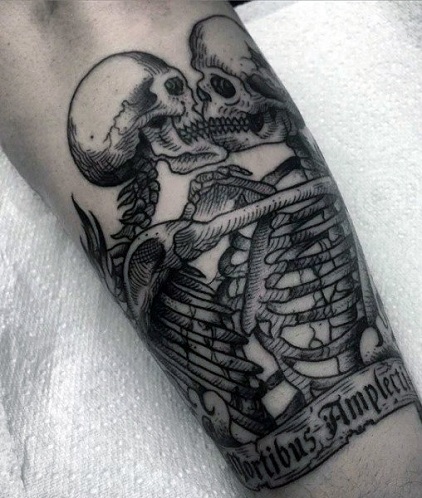 Csontvázas Pár Tetoválás