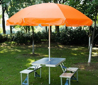 Acélvázas asztali esernyők