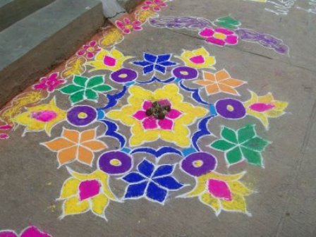 Bedste Gujarati Rangoli -design