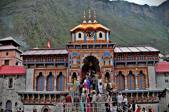 Badrinath -templet i Badrinath, Uttarakhand