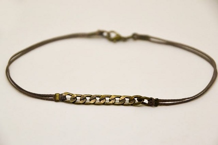 Bronze Chain Foot Anklet til mænd