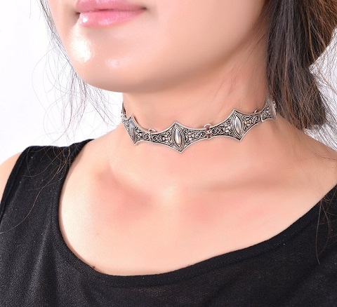 Vintage sølv choker