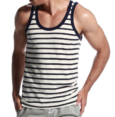 Strip Tank pamut mellény férfiaknak