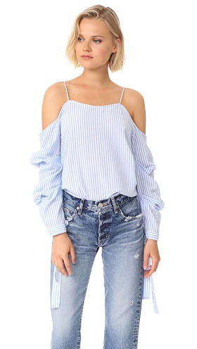 Off-shoulder top med rem