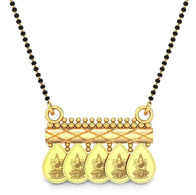 Temple Coin Locket Mangalsutra