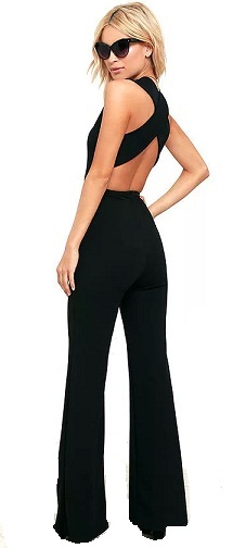 Eksotiske rygløse jumpsuits