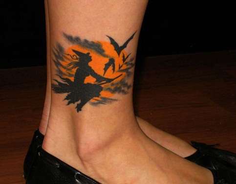 Szép boszorkány tetoválás tervezés