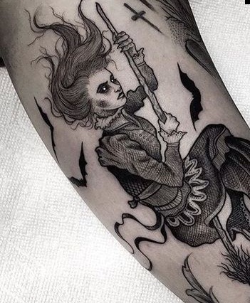 Hihetetlen boszorkány tetoválás tervezés