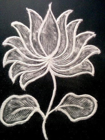 Lotus Rangoli Design