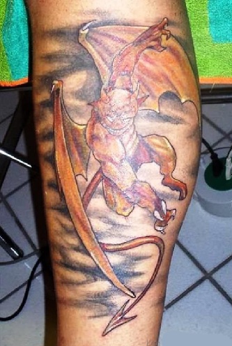 3d Gargoyle tatoveringsdesign