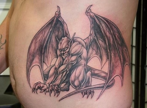 Sensationelt Gargoyle Tattoo Design