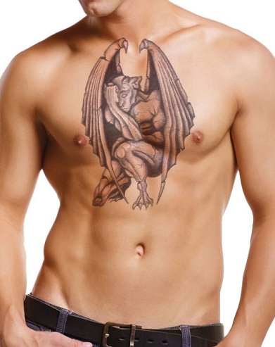 Slående Gargoyle Tattoo Design