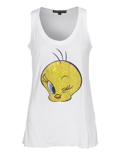 Tweety ærmeløs T-shirt til kvinder