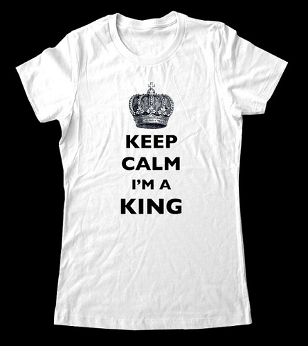 Keep Calm King póló
