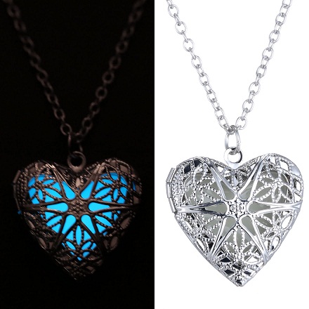 Glow in The Dark Heart Shaped Locket