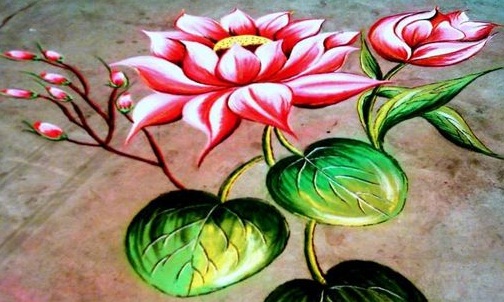 Virág 3D Rangoli Design