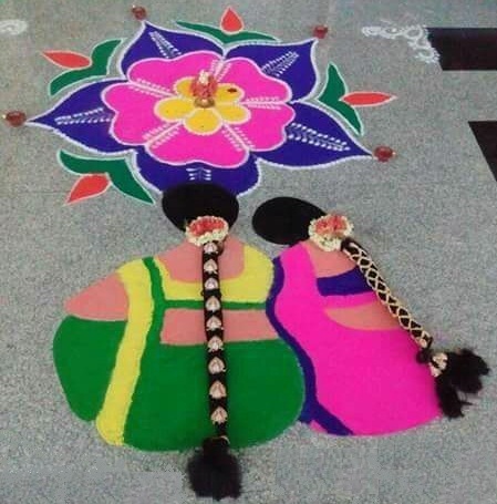 Fancy 3D Rangoli Design