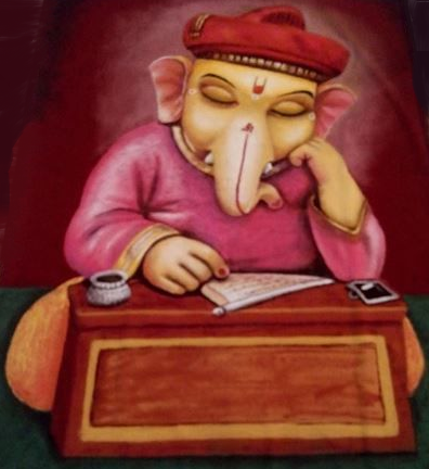 Ganesh 3D Rangoli Design