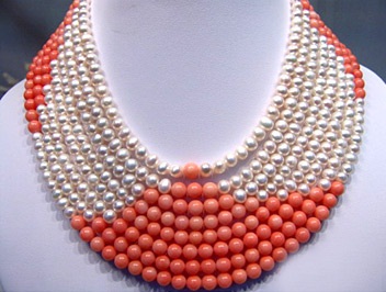 Coral Pearl halskæde til piger